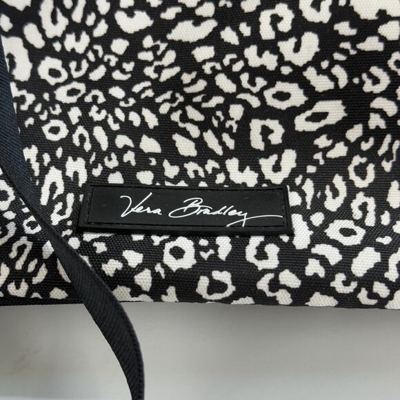 Vera Bradley Nylon Crossbody Purse Black & White Animal Print Lighten Up Slim - Picture 16 of 16
